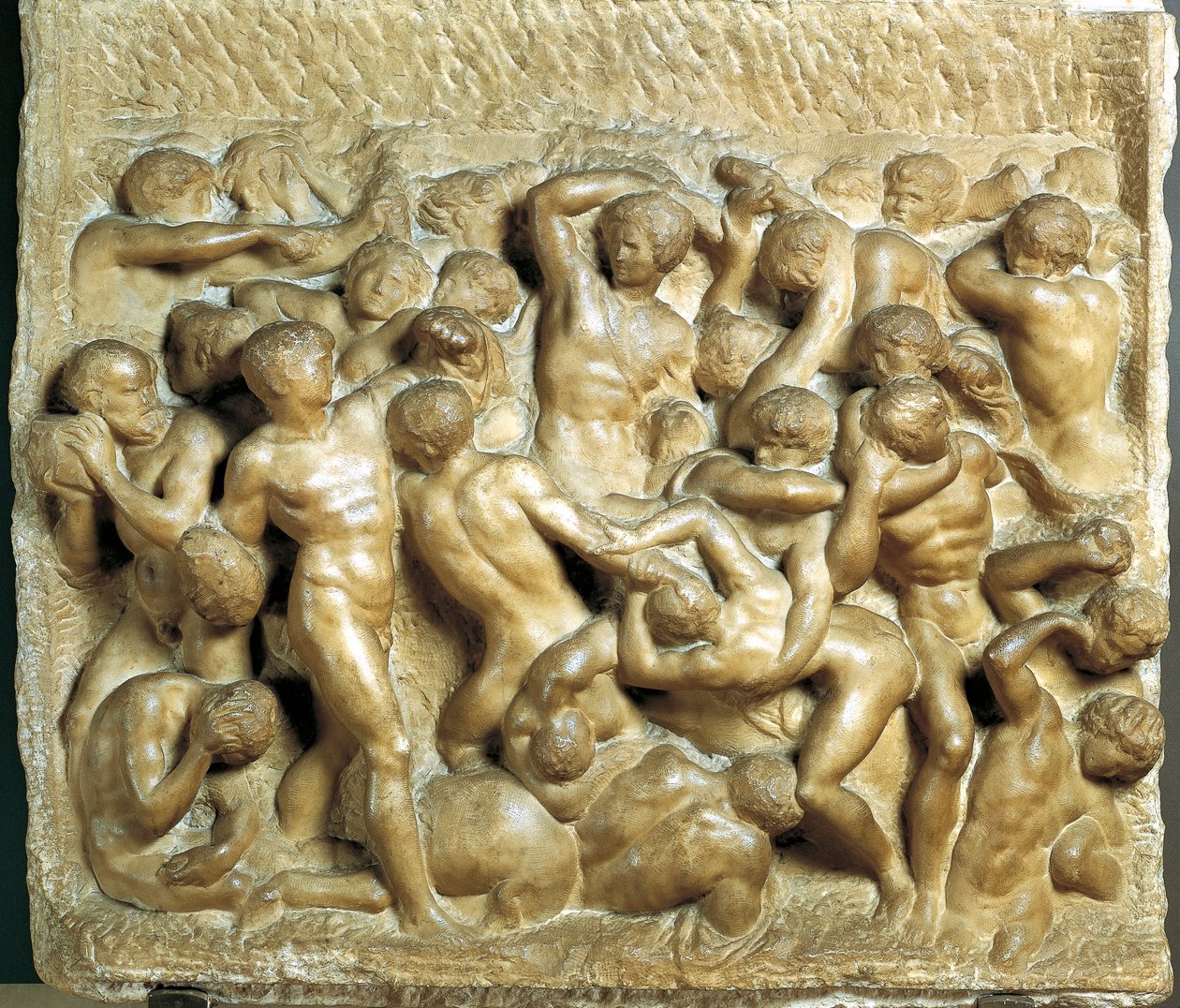 Slaget ved Lapiths mot kentaurene av Michelangelo Buonarroti