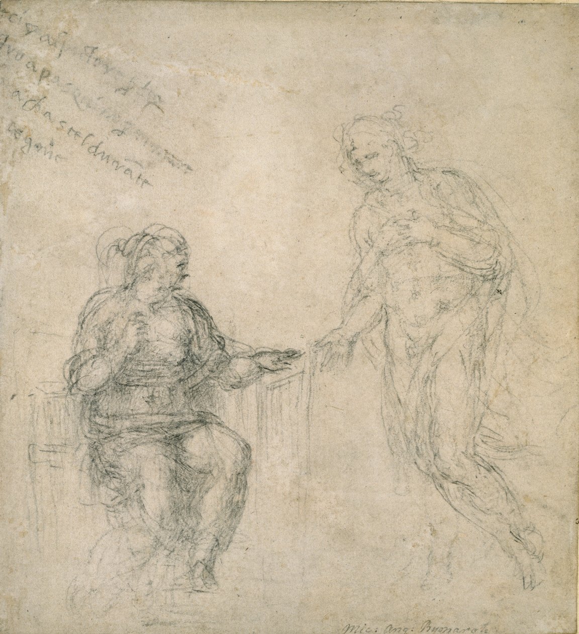 Kristus tok farvel med sin mor etter oppstandelsen, 1500-tallet av Michelangelo Buonarroti