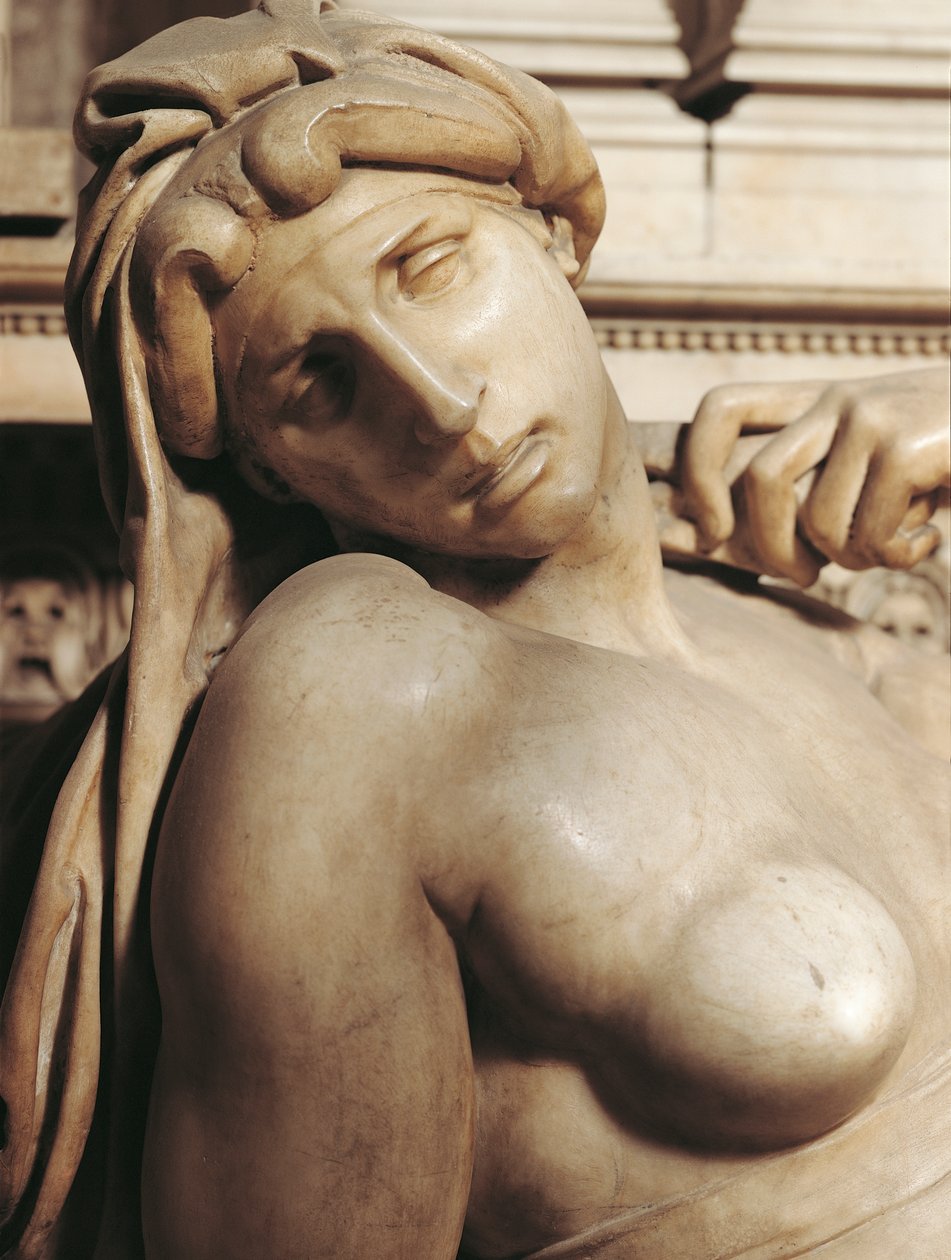 Dawn (Aurora), detalj fra graven til Lorenzo de