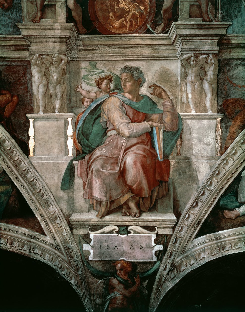 Jesaja, detalj fra taket i Det sixtinske kapell av Michelangelo Buonarroti