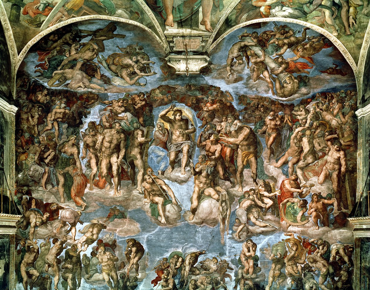 Siste dom, fra Det sixtinske kapell av Michelangelo Buonarroti
