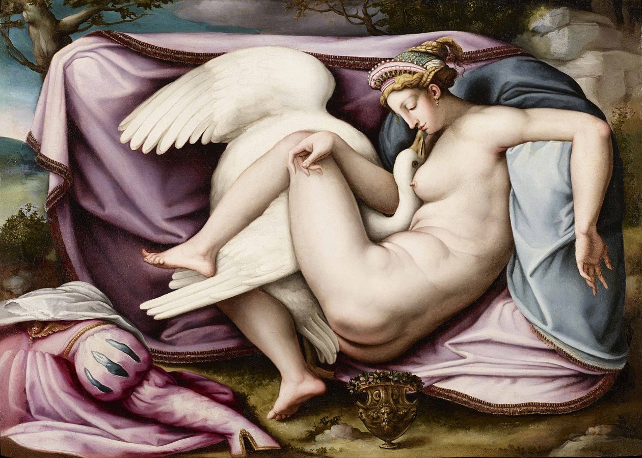 Leda og Svanen av Michelangelo Buonarroti