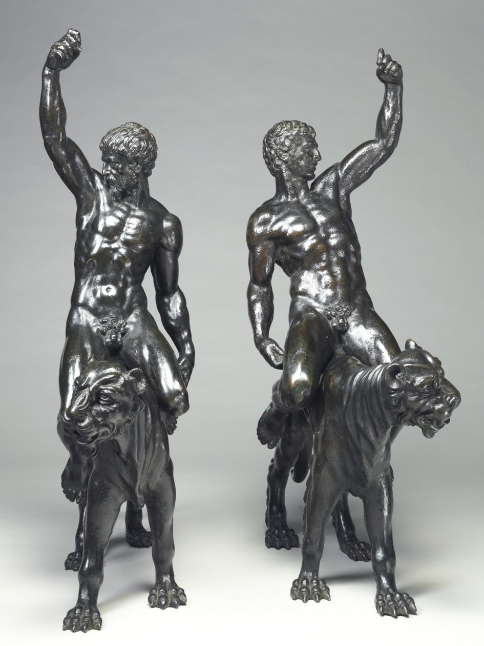 Nakne bacchants rir pantere av Michelangelo Buonarroti