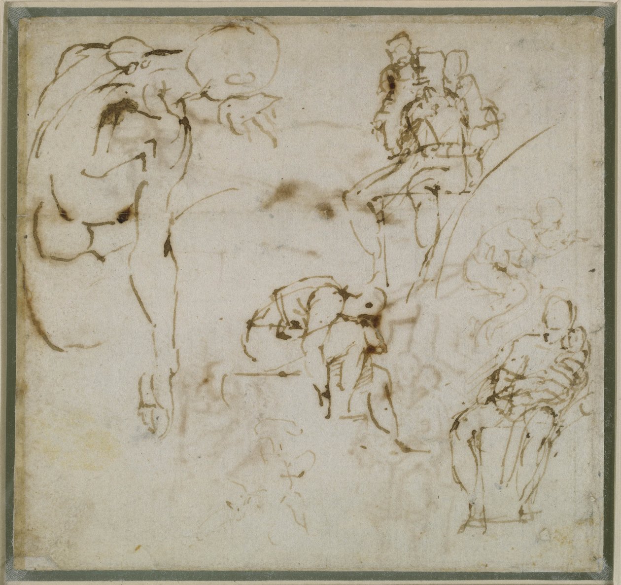 Studie av figurer, ca. 1511 av Michelangelo Buonarroti