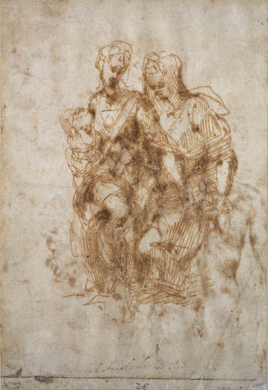 Studie av St. Anne, etter Leonardo Da Vincis 