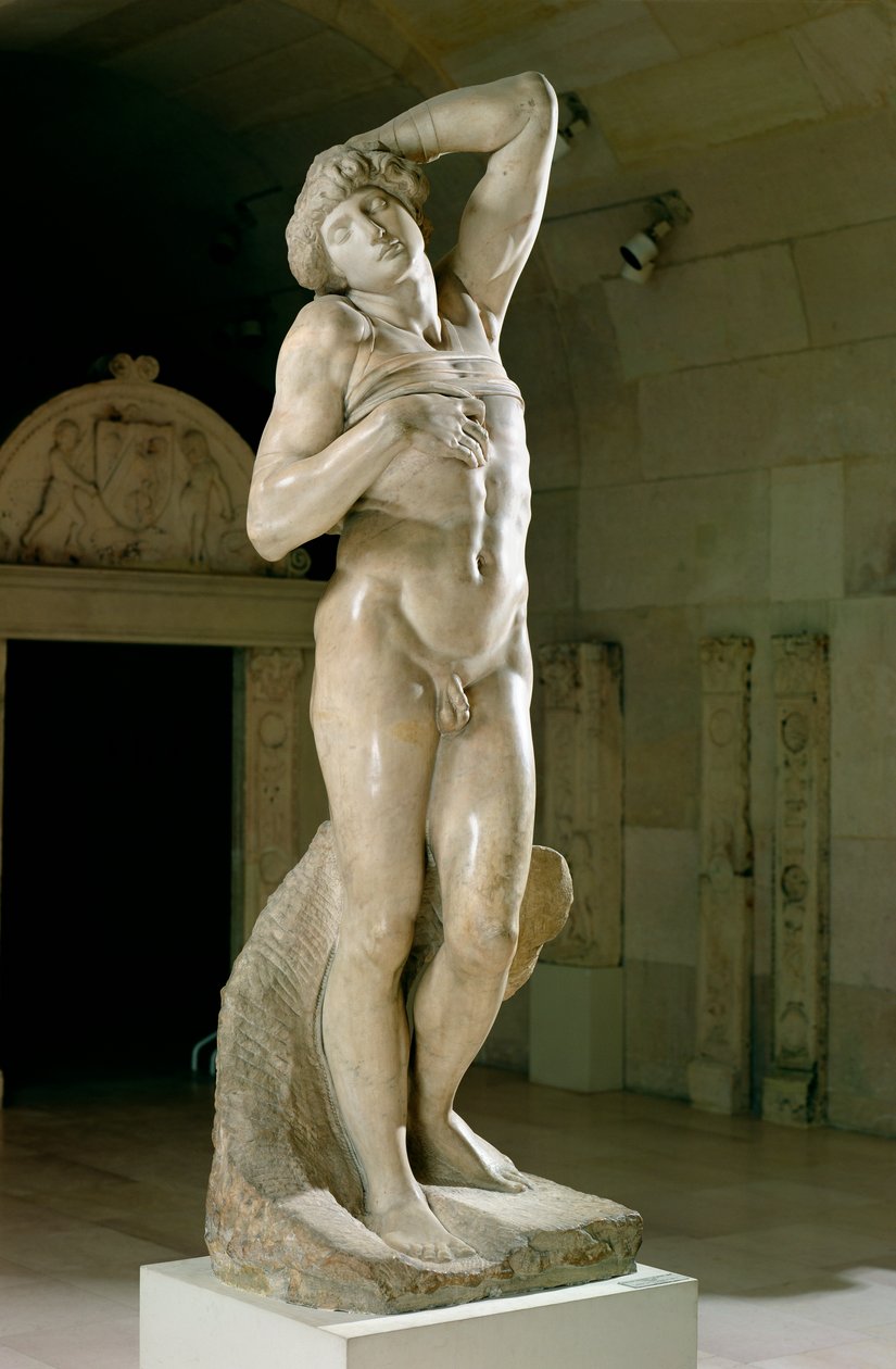 Den døende slaven, 1513-15 av Michelangelo Buonarroti