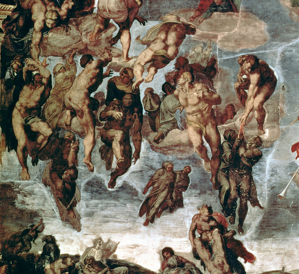 The Righteous Drawn up to Heaven, detalj fra 