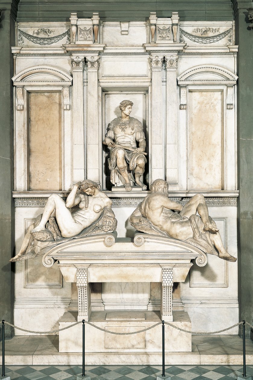 Graven til Giuliano de' Medici, hertugen av Nemours av Michelangelo Buonarroti