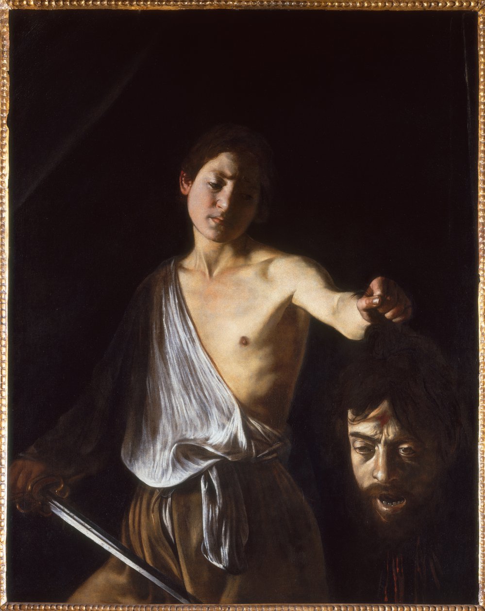 David med hodet til Goliat, 1609-1610. av Michelangelo Caravaggio