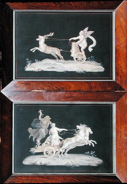 To av et sett med seks allegoriske scener (gouache) (se også 228136) av Michelangelo Maestri