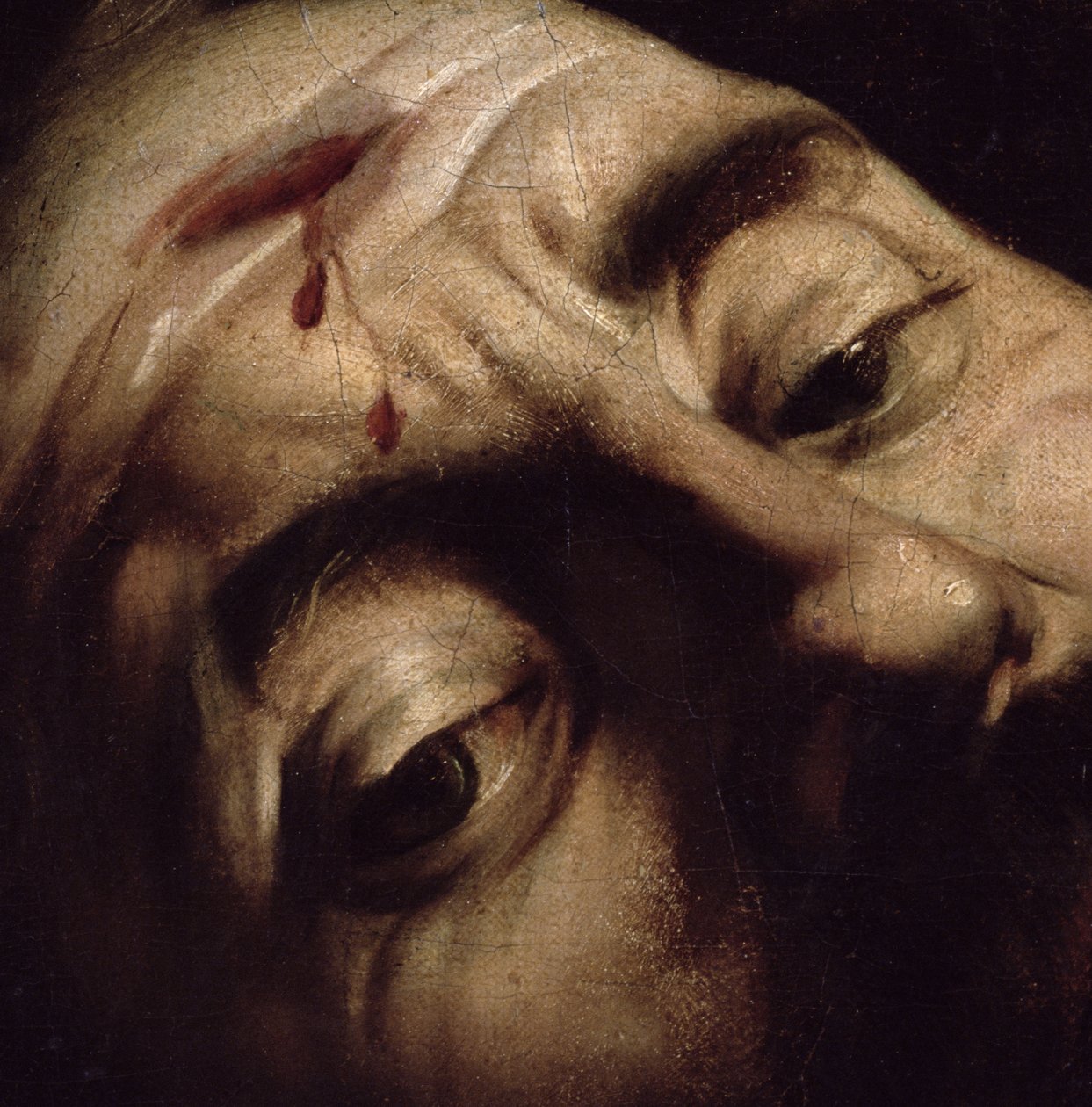 David Victorious over Goliat, ca. 1600 (Detalj av 38076) av Michelangelo Merisi Caravaggio