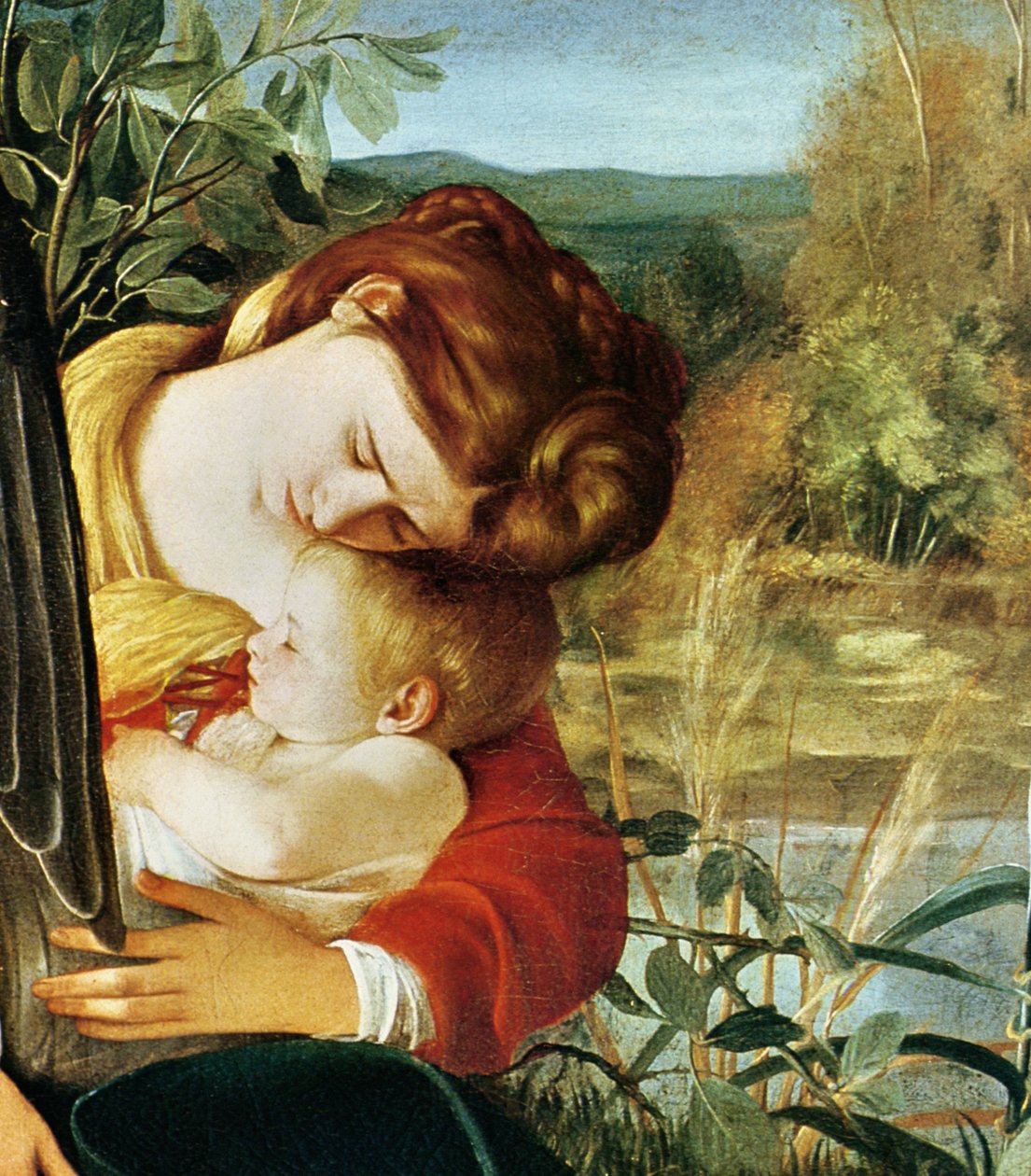 Hvil på flukten til Egypt (detalj. 1603) av Michelangelo Merisi Caravaggio