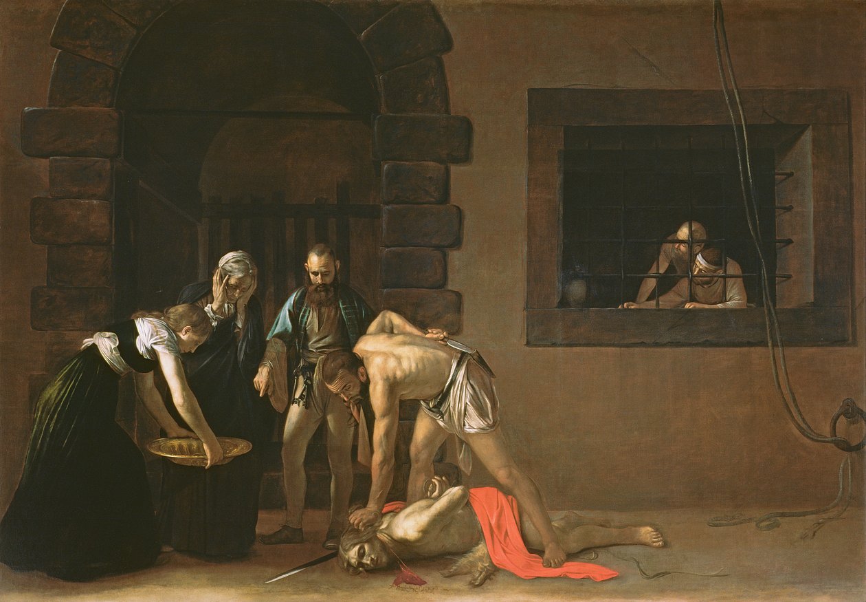The Capitation of St. John the Baptist, 1608 av Michelangelo Merisi Caravaggio