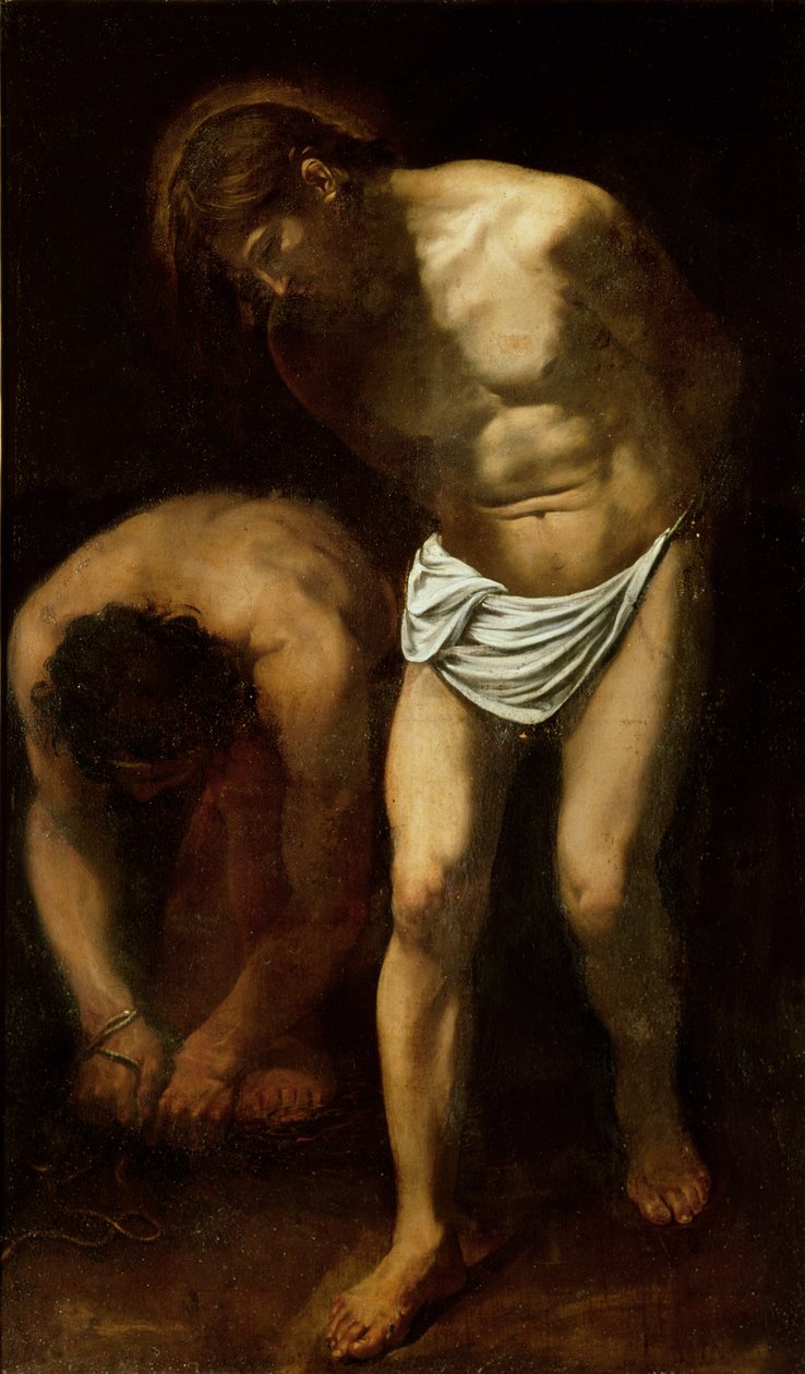 Flageleringen, ca.1610 av Michelangelo Merisi Caravaggio