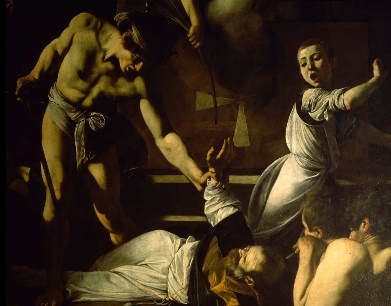The Martyrdom of St. Matthew, detalj, 1599-1600 av Michelangelo Merisi Caravaggio