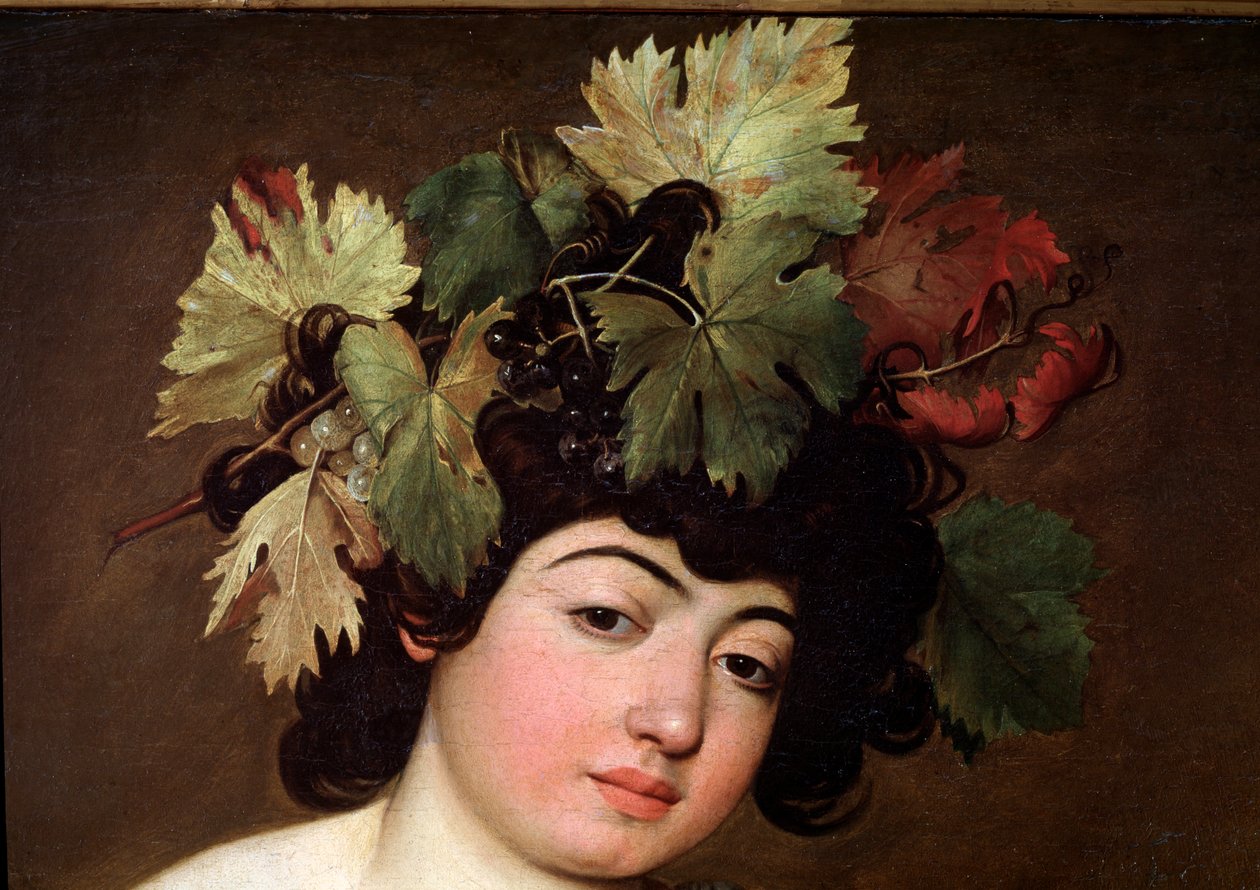 Bacchus. Detalj (maleri av Michelangelo Merisi da Caravaggio