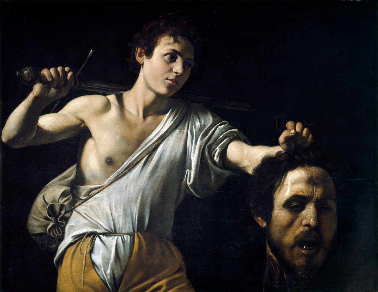 David med Goliats hode, av Michelangelo Merisi da Caravaggio