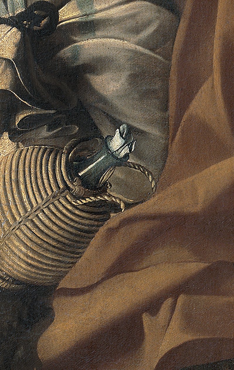 Detalj av resten på flukten til Egypt, ca. 1603 (olje på lerret) av Michelangelo Merisi da Caravaggio