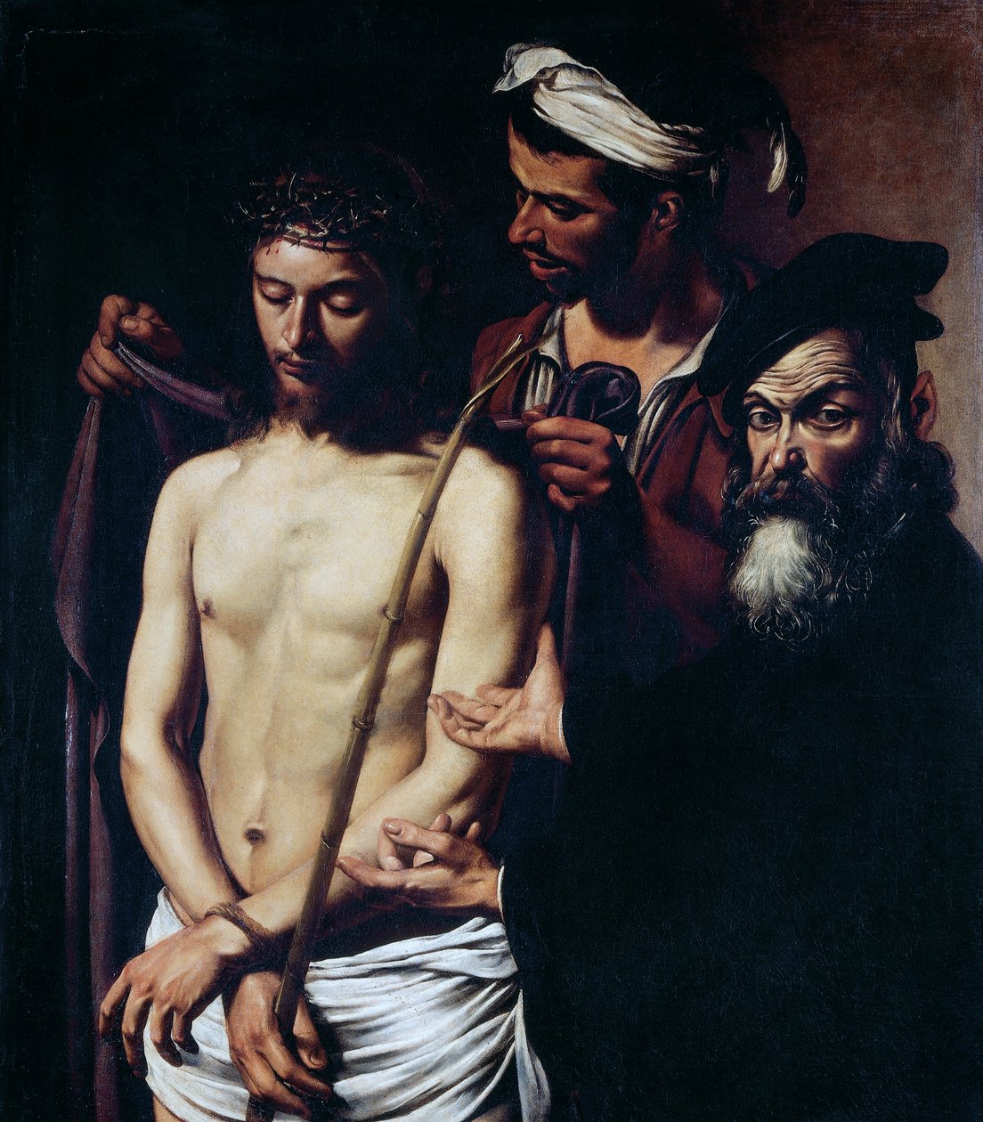 Se mann, ca. 1605 (olje på lerret) av Michelangelo Merisi da Caravaggio