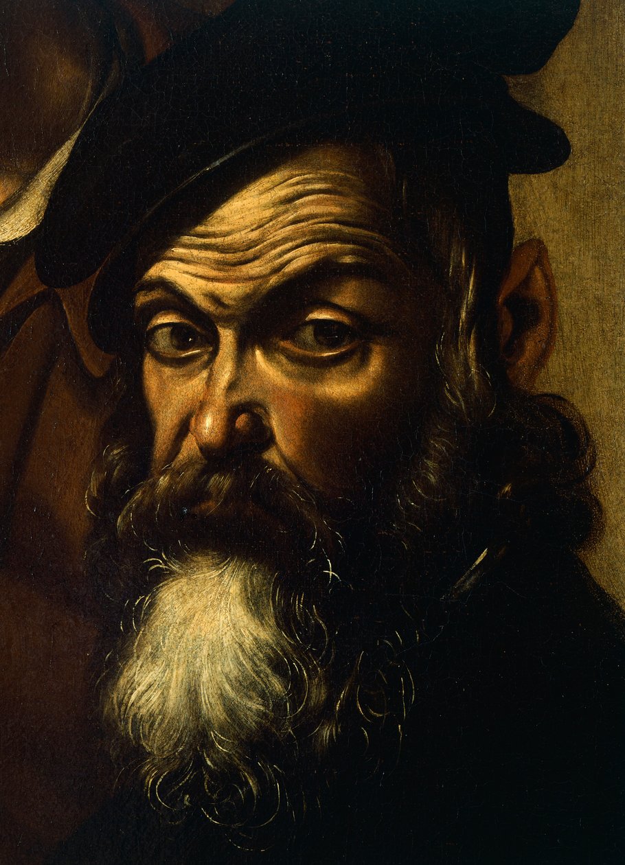 Pilatus, detalj fra Ecce Homo, ca. 1605 (olje på lerret) av Michelangelo Merisi da Caravaggio