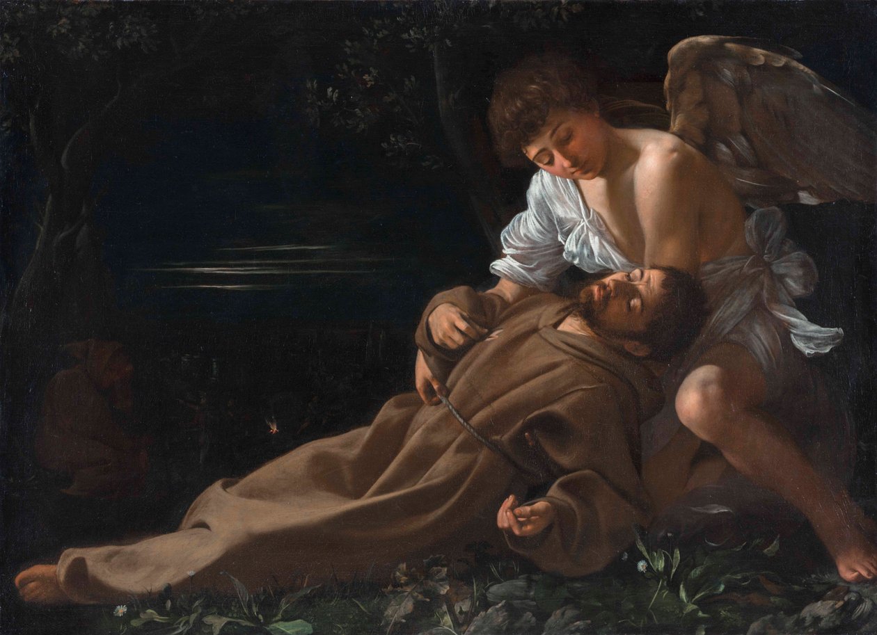 Den hellige Frans av Assisi mottar stigmaet av Michelangelo Merisi da Caravaggio