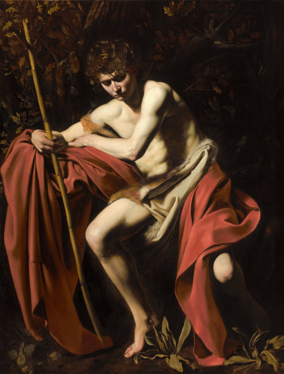 Døperen Johannes i villmarken av Michelangelo Merisi da Caravaggio