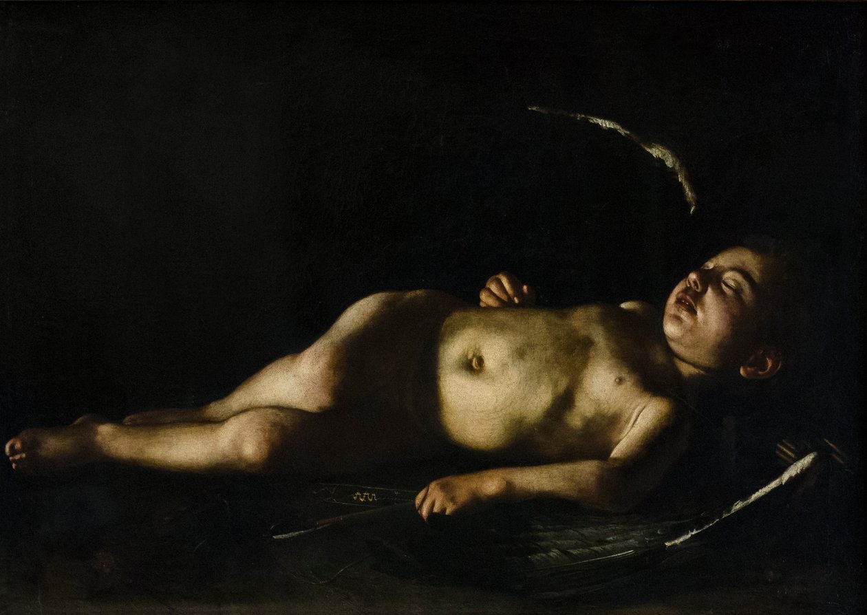 Sovende Amor av Michelangelo Merisi da Caravaggio