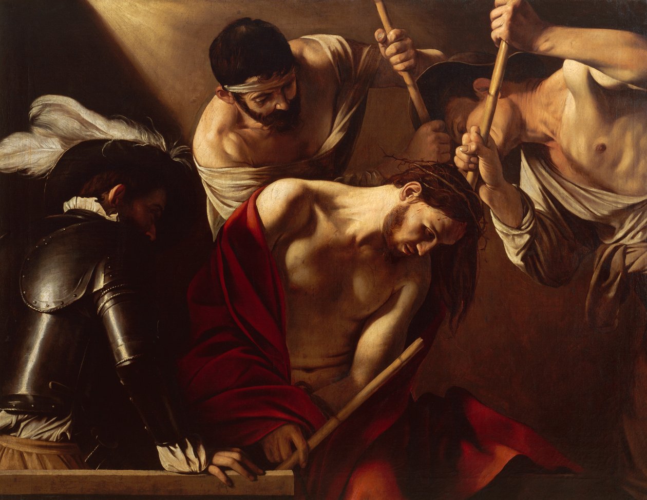The Crowning with Thorns, ca. 1603 (olje på lerret) av Michelangelo Merisi da Caravaggio