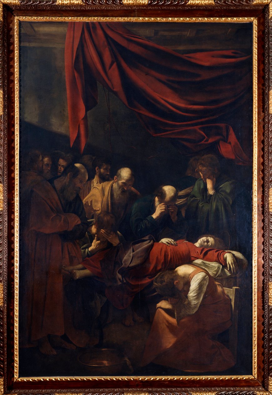 The Death of the Virgin av Caravaggio (il Caravaggio) av Michelangelo Merisi da Caravaggio