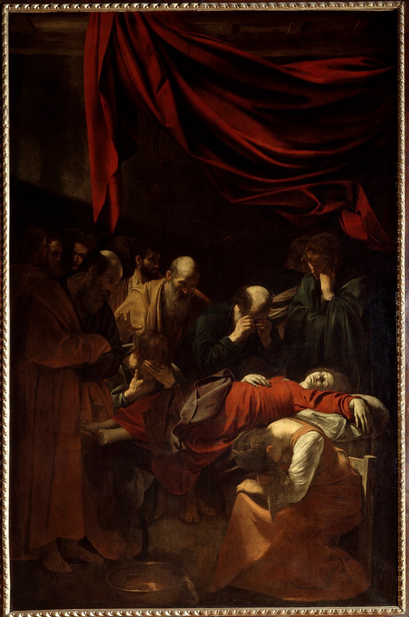 Jomfruens død, 1605 av Michelangelo Merisi da Caravaggio
