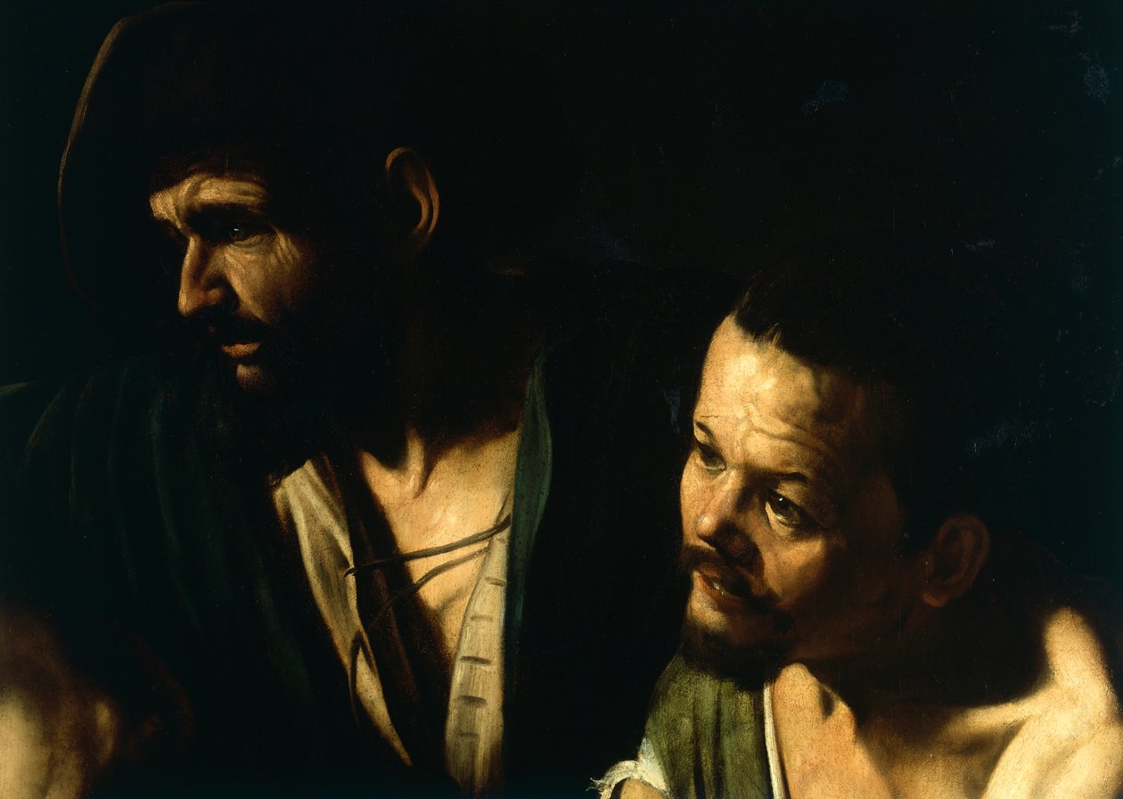 The Flagelation of Christ, detalj, ca. 1606 (olje på lerret) av Michelangelo Merisi da Caravaggio