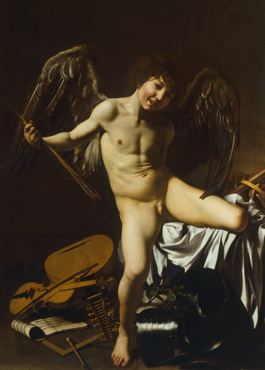 Seiere Amor av Michelangelo Merisi da Caravaggio