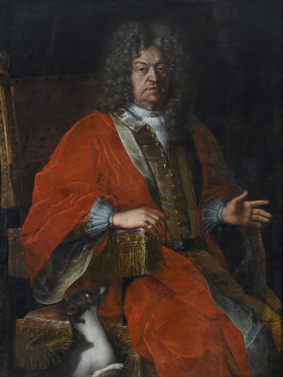 Portrett av Jan Dobrogost Krasinski (1639-1717) - Palloni, Michelangelo (1642-1712) - um 1700 - Olje på lerret - 137x100 - Wilanow Palace Museum av Michelangelo Palloni