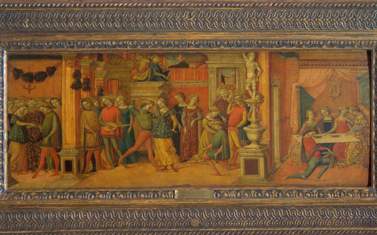 Antiochus og Stratonice, ca. 1470 (tempera på panel) av Michele Ciampanti