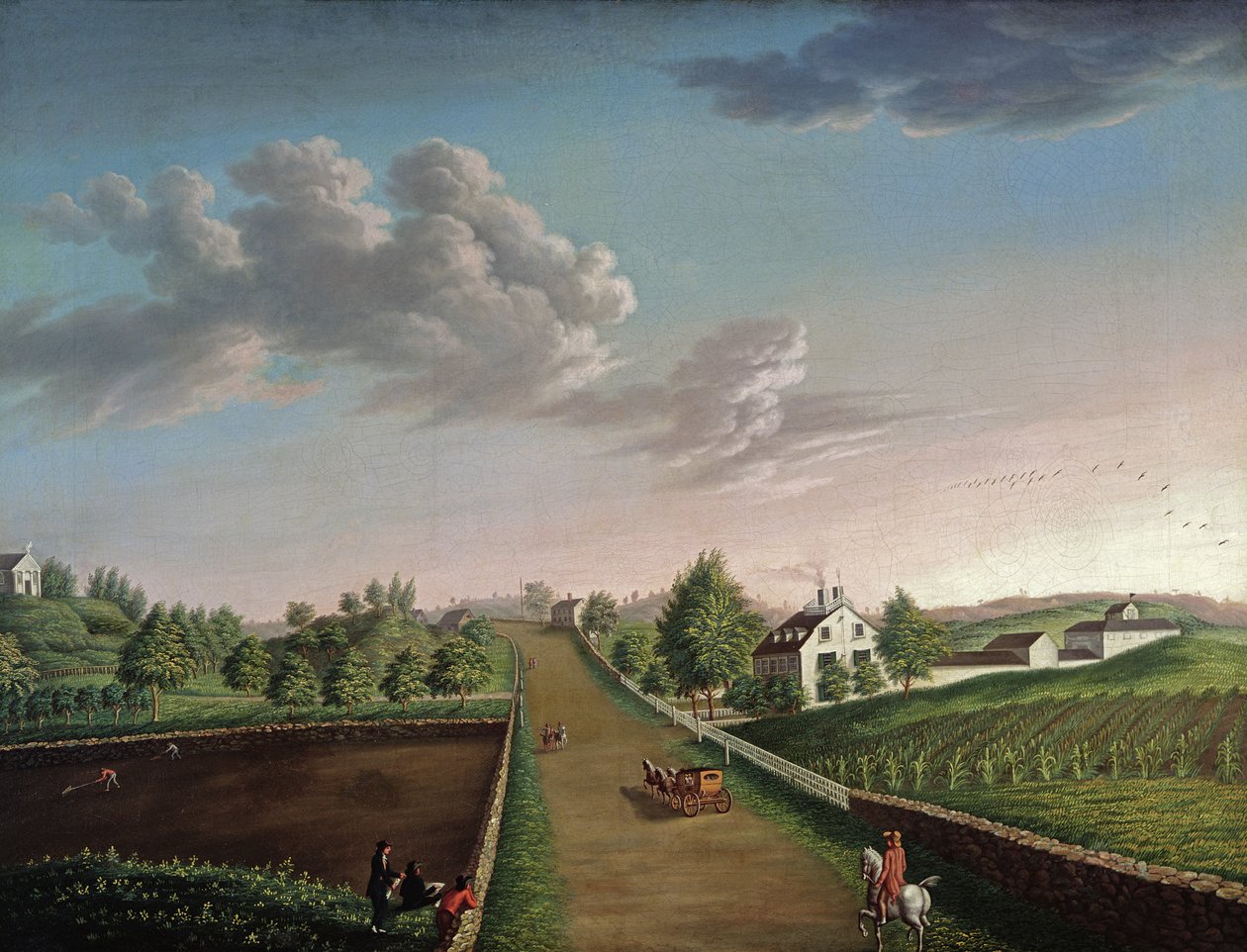 Ezekiel Hersey Derby Farm, ca. 1800 av Michele Felice Corne