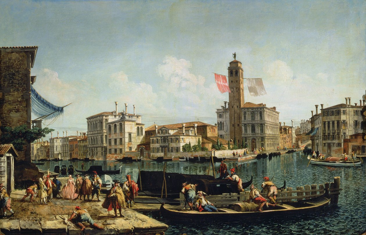 Canal Grande og S. Geremia, Venezia av Michele Marieschi