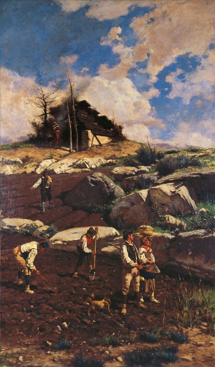 Workers on the Land, av Michele Cammarano av Michele Cammarano