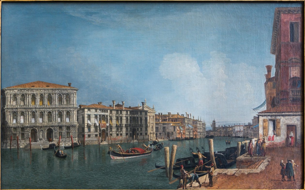 Utsikt over Canal Grande nær Ca