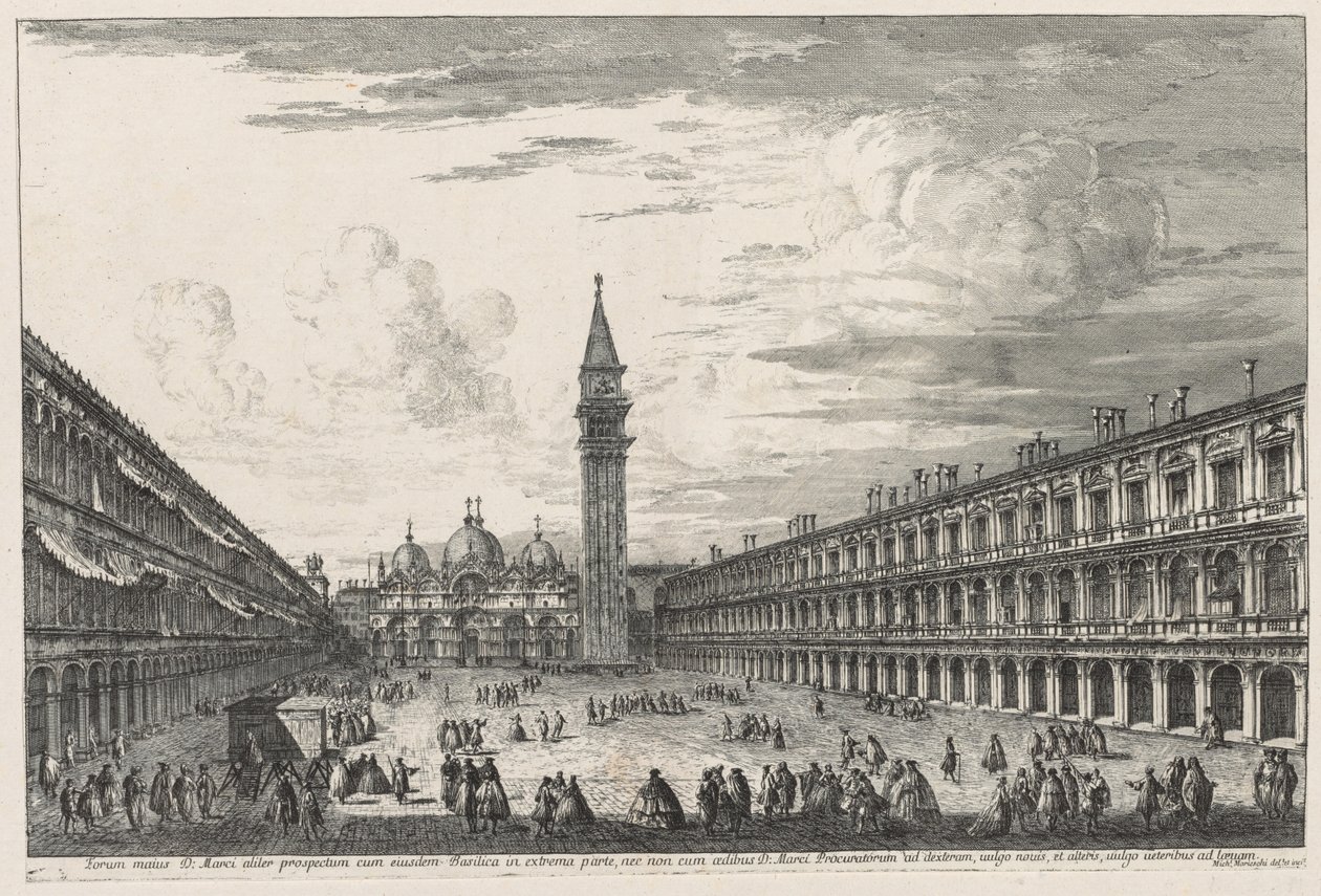 Utsikt over Venezia: Piazza SAN. Marco av Michele Marieschi