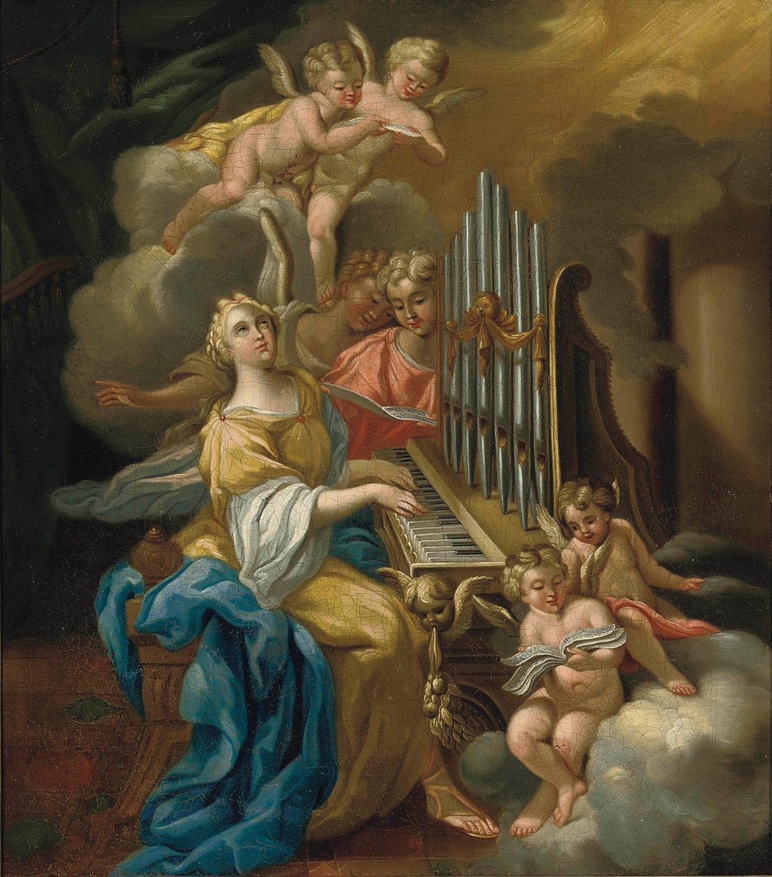 Hellige Cecilia av Michele Rocca