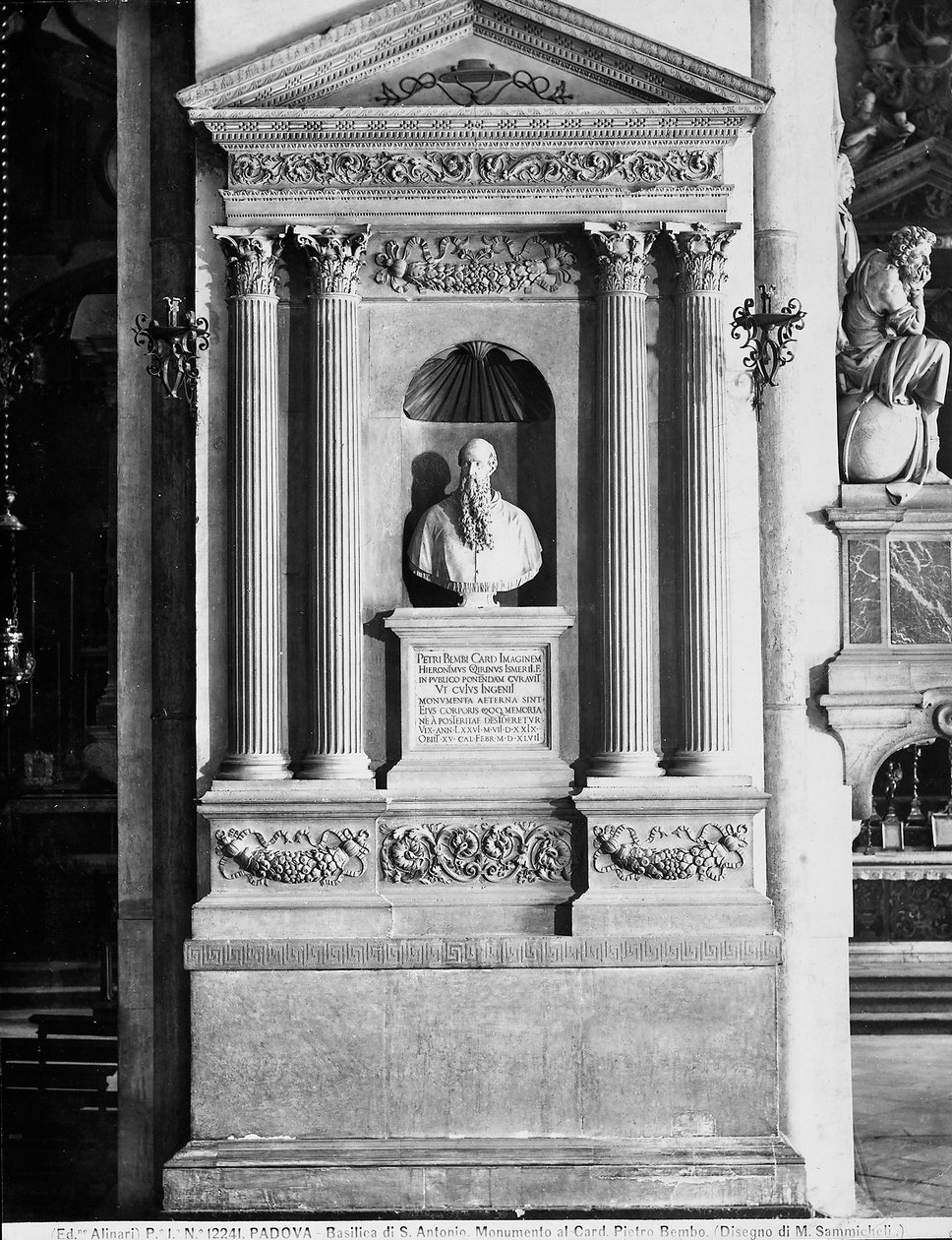 Begravelsesmonument til Pietro Bembo av Michele Sanmicheli