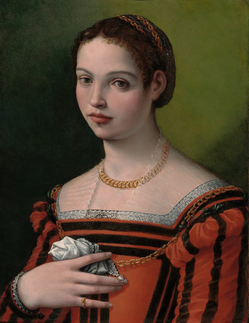Portrett av en dame, 155060. av Michele Tosini