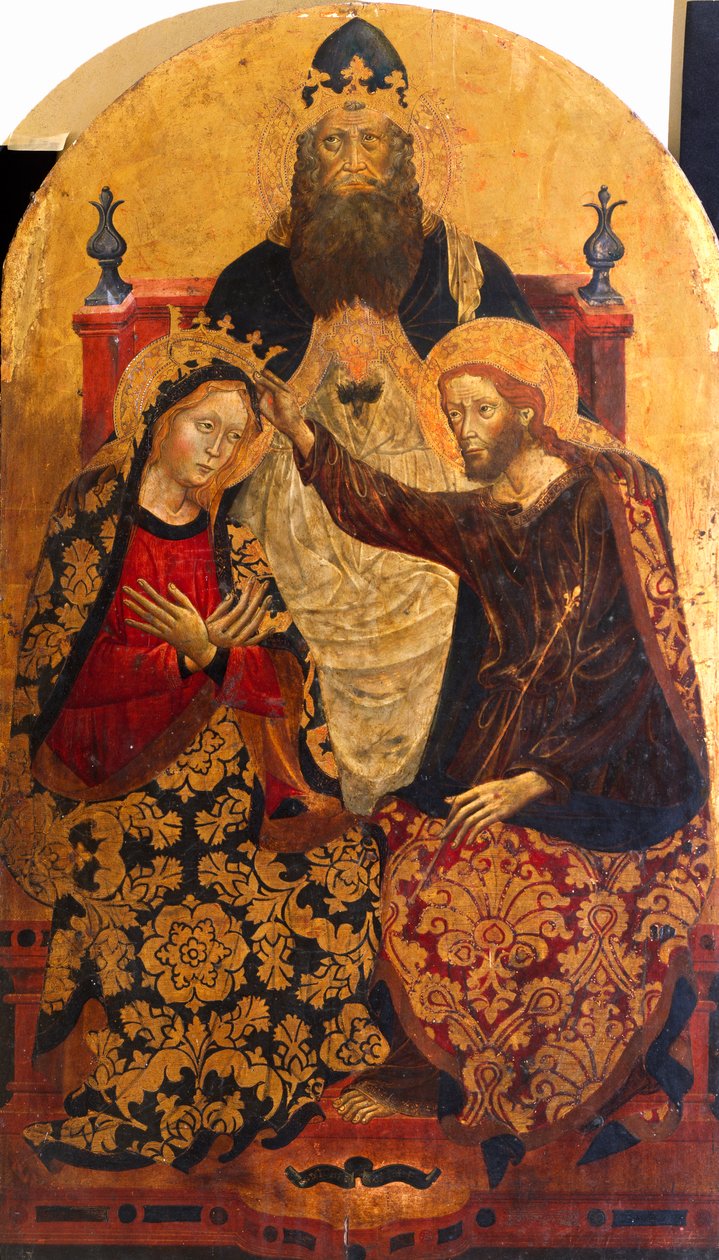 Kroningen av Maria av Michele di Matteo da Bologna (aktiv 1410-1469) av Michele di Matteo da Bologna