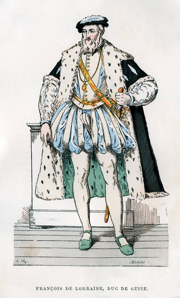 Frans av Lorraine, 2. hertug av Guise, fransk soldat og politiker, 1500-tallet 1882-1884. av Micheler