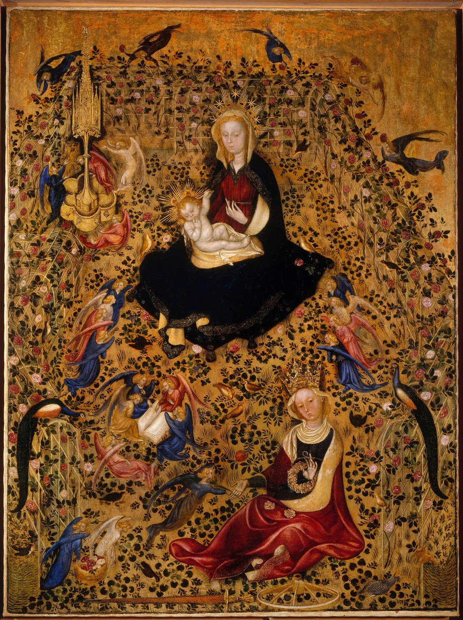 Madonnaen i rosehagen Madonna del Roseto, ca. 1425 av Michelino da Besozzo