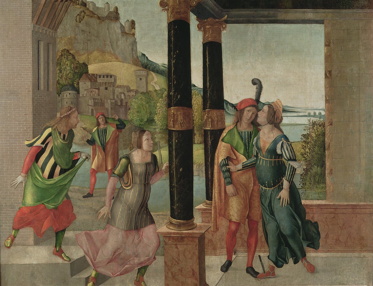 Brutus og Portia, ca. 1500-50 av Michelle da Verona
