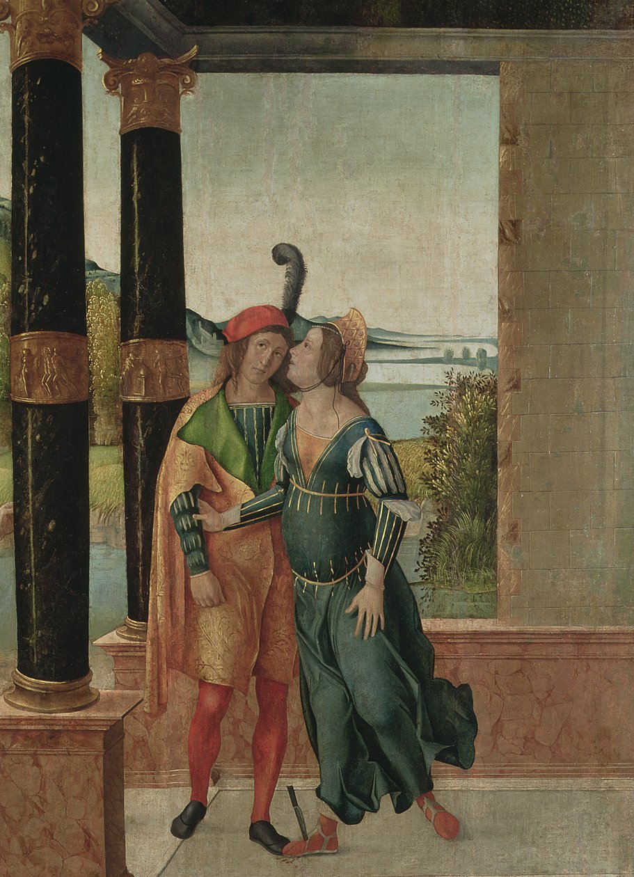 Brutus og Portia, ca. 1500-50 av Michelle da Verona