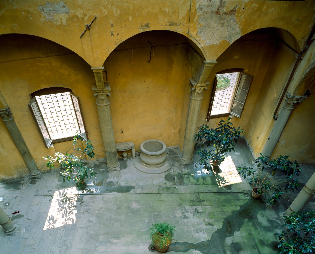 Innvendig domstol, Villa Medicea di Careggi av Michelozzo di Bartolommeo