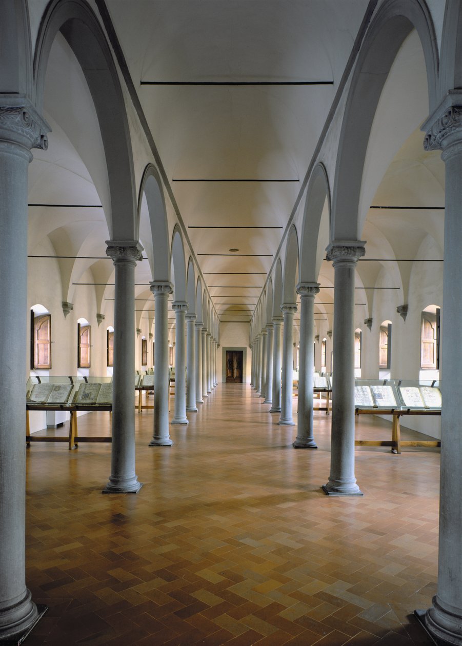 Biblioteket, 1441 av Michelozzo di Bartolommeo