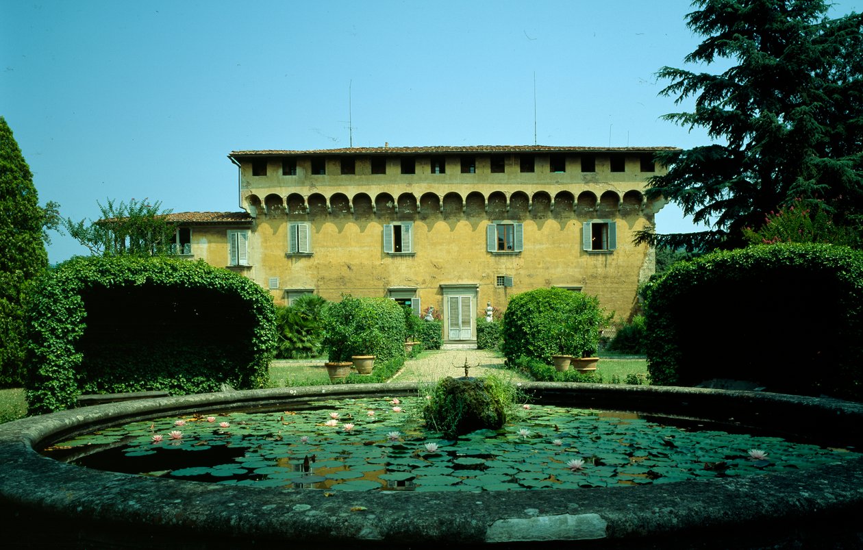 Medici Villa av Careggi, startet 1459 av Michelozzo di Bartolommeo